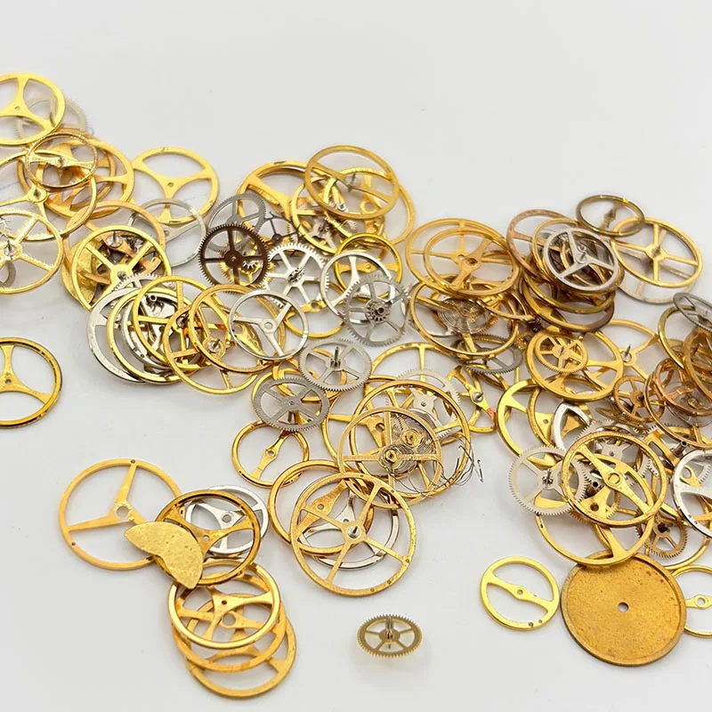 100pcs Mechanical watch miscellaneous gears, steampunk wheel parts and materials kit, DIY with insect-inspired epoxy for