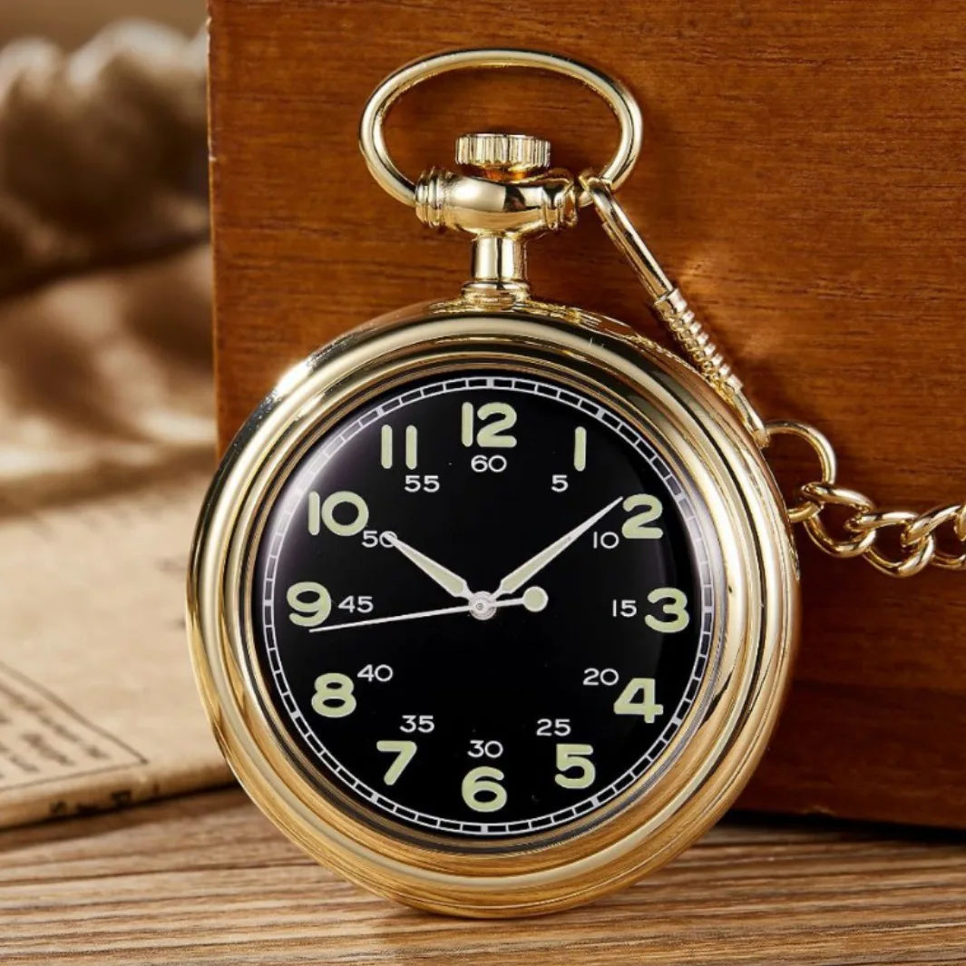 2.36x2.88 Inch/Old-Fashioned Engineering in China/Retro Brass Glass Pocket Watch Ball Clock