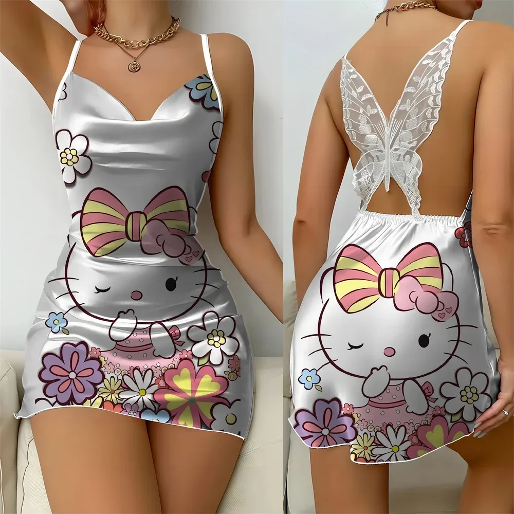 Sleepwear for Women and Sexy Nightgown Sleeping Woman Night Sexs Top Seller Pajama Summer Woman 2024 Mickey Sleep Dress Lingerie