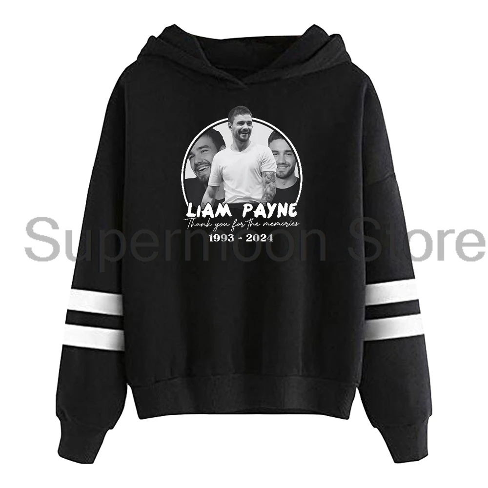 In Loving Memory Liam Payne Hoodie 1993-2024 Rip Pocketless Parallel Bars Sleeve Streetwear Women Men Hooded Sweatshirts