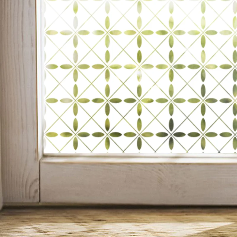 Modern Elegant Glass Decorative Stickers Self-Adhesive 2 Mil Thick PET Films 1.52x30m/roll Building Windows VS513 CN