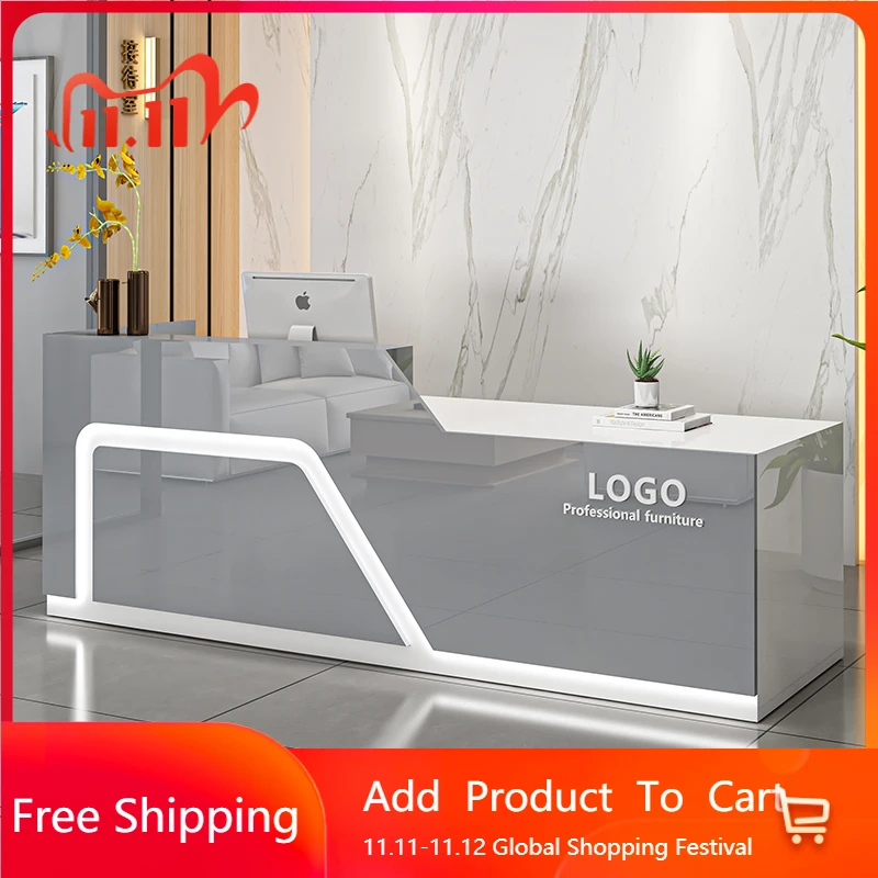 

Creative Salon Barber Reception Desks Store Modern Bar Counter Cashier Counter Desk Designer Bureau Chambre Trendy Furniture