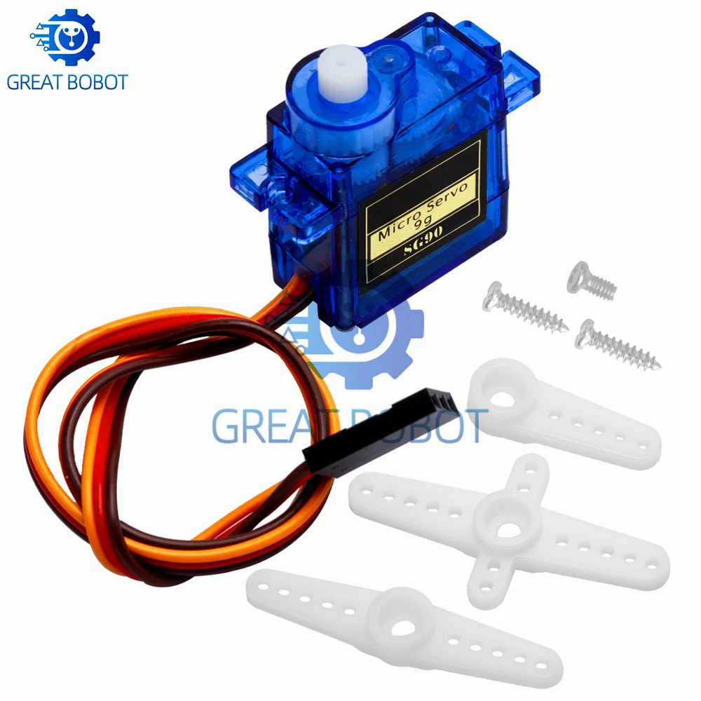 1.6KG SG90 9g Micro Servo with Bracket - Smart Mini Servo for RC 250/450 Helicopter/Airplane/Car/Boat