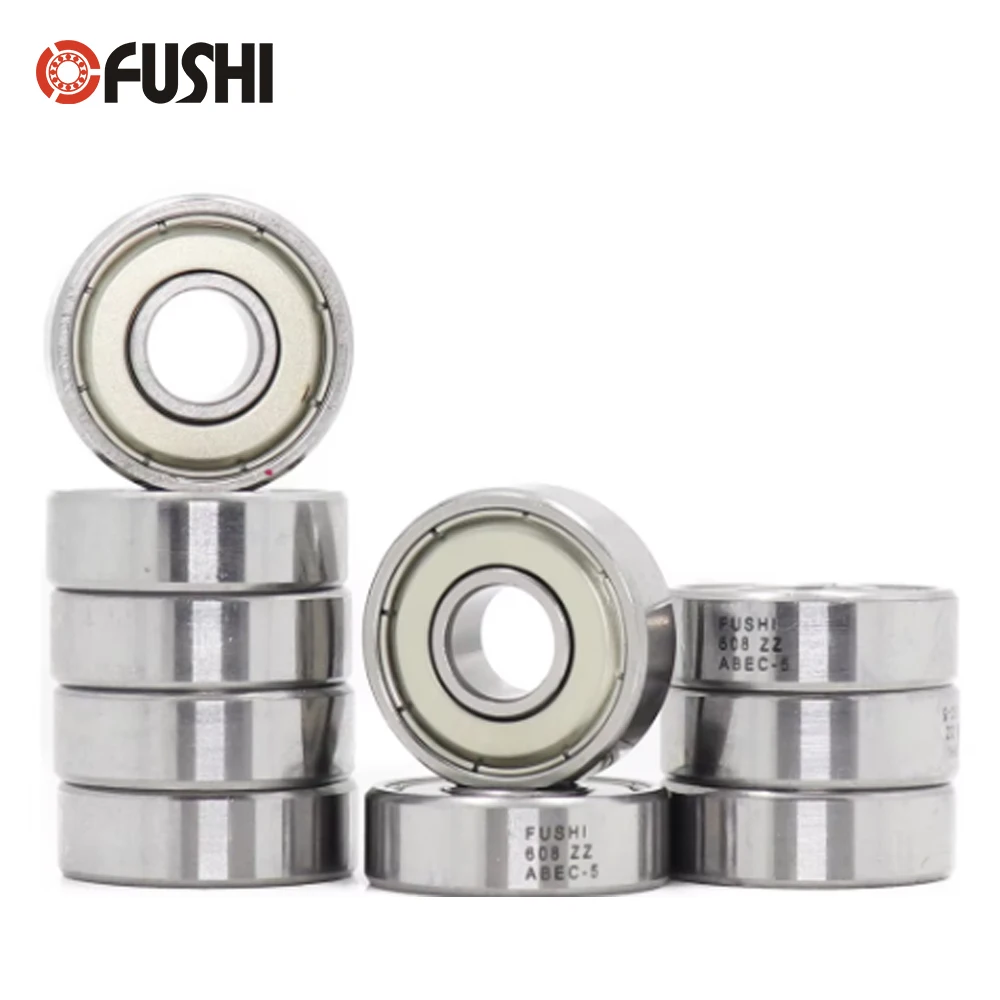 Łożysko 608ZZ 8x22x7 mm (10 sztuk) ABEC-5 wózek na łyżwy miniaturowe 608 ZZ łożyska kulkowe 608Z 608 2Z łożysko