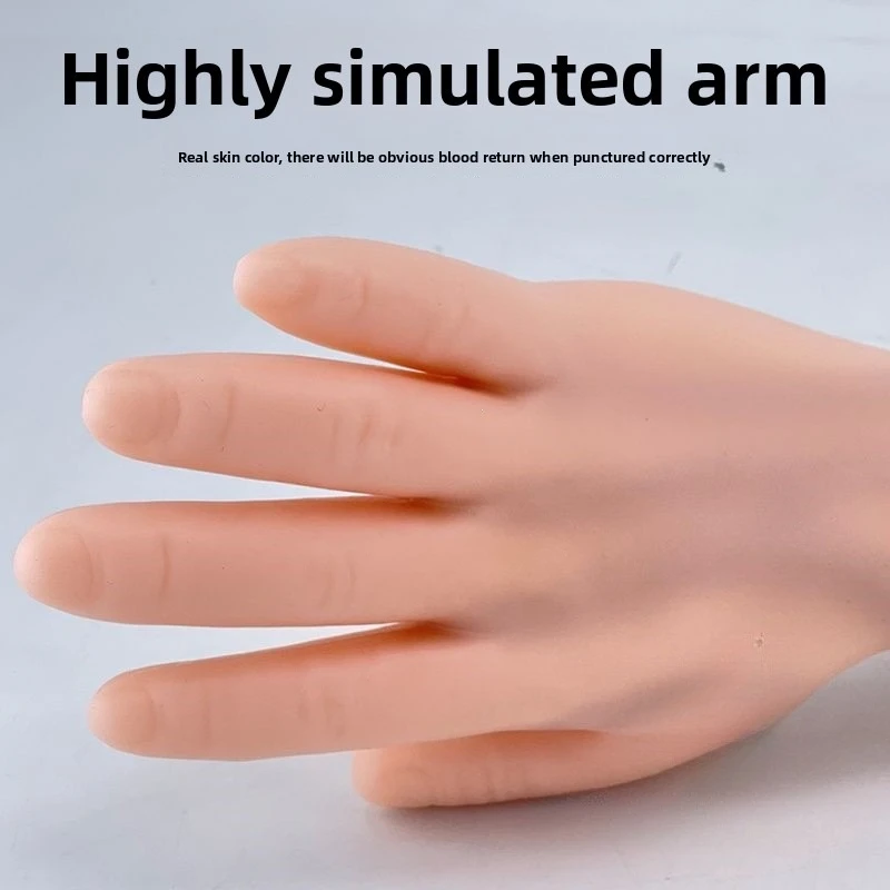Medical IV Training Arm Realistic Blood Return Intravenous Injection Practice Model Phlebotomy Dummy for Nursing Students