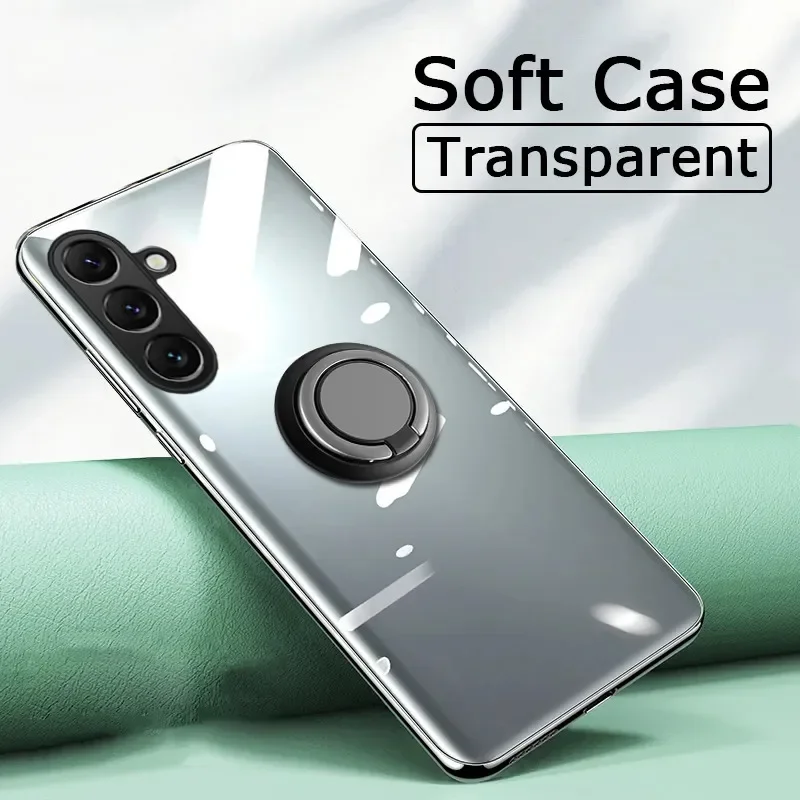 Case For Samsung Galaxy S26 FE Plus Ultra Car Magnetic Ring Original Clear Cover For Samsung Galaxy S26 FE Plus Ultra Shell