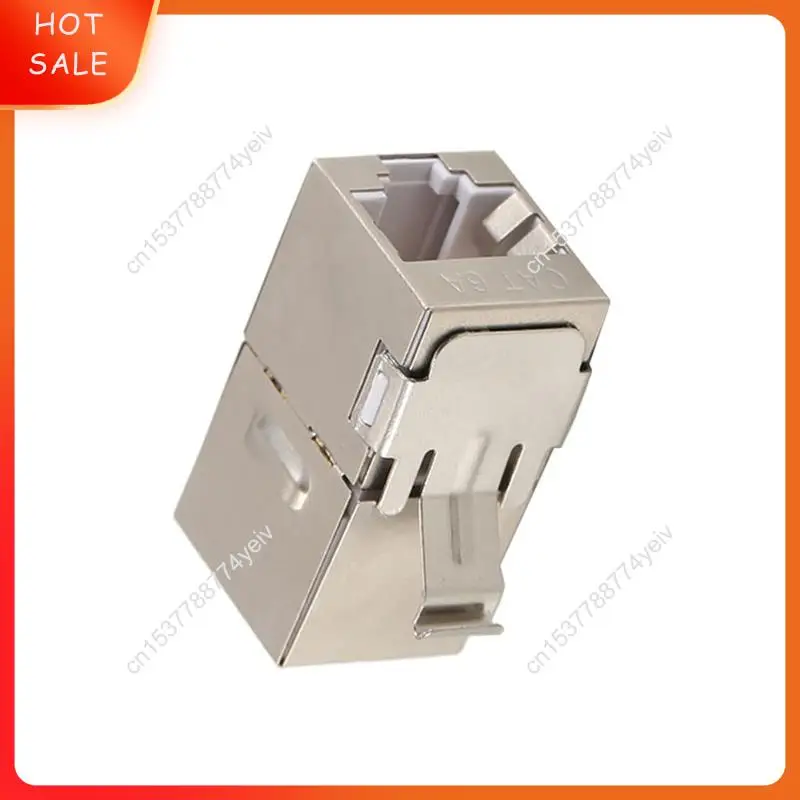 10PCS Pass Through Gigabit Ethernet Cat6a RJ45 T568B Jacks Toolless Network Modules Shielded LAN Connector Socket A62X