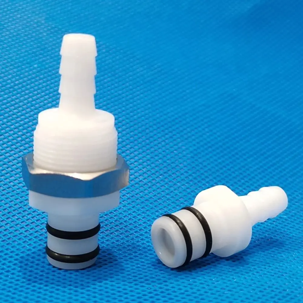 1Pcs Disconnect Fitting Coupling Hose Joint Quick Shut-Off Male Female Hose Barb Valved 5/16 3/8 Tube Connector Quick Coupler