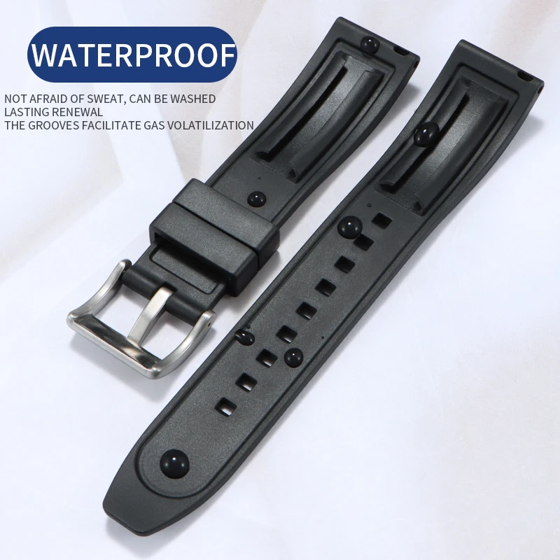 Correa de silicona para reloj Samsung Galaxy, pulsera deportiva suave de 18mm, 20mm, 22mm, 24mm, 46mm, Gear S3, Seiko, IWC