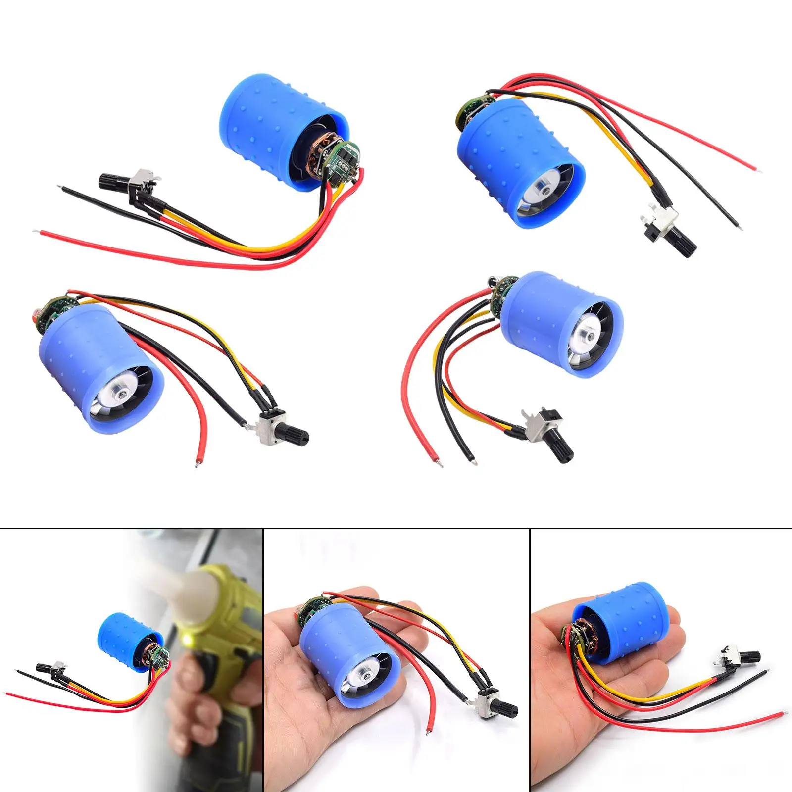 Parte di aggiornamento del mini motore brushless Accessorio fai-da-te Motore del ventilatore canalizzato micro brushless in metallo per progetto elettronico del sistema di raffreddamento