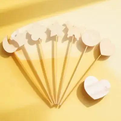 Vaguelly 12pcs Kit for Girls Fairy Princess Craft Painting Wooden Sticks Graffiti Toys Kids Gift