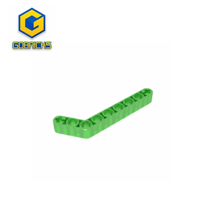 MOC PARTS GDS-674 Technical, Liftarm, Modified Bent Thick 1 x 9 (7 - 3)  compatible with lego 32271 pieces of children's toys