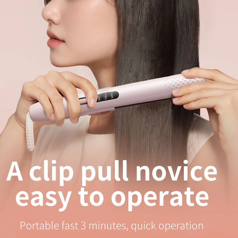 Negative ion splint straightening comb curling iron dual-use household straightener corn clip curling iron does not damage hair