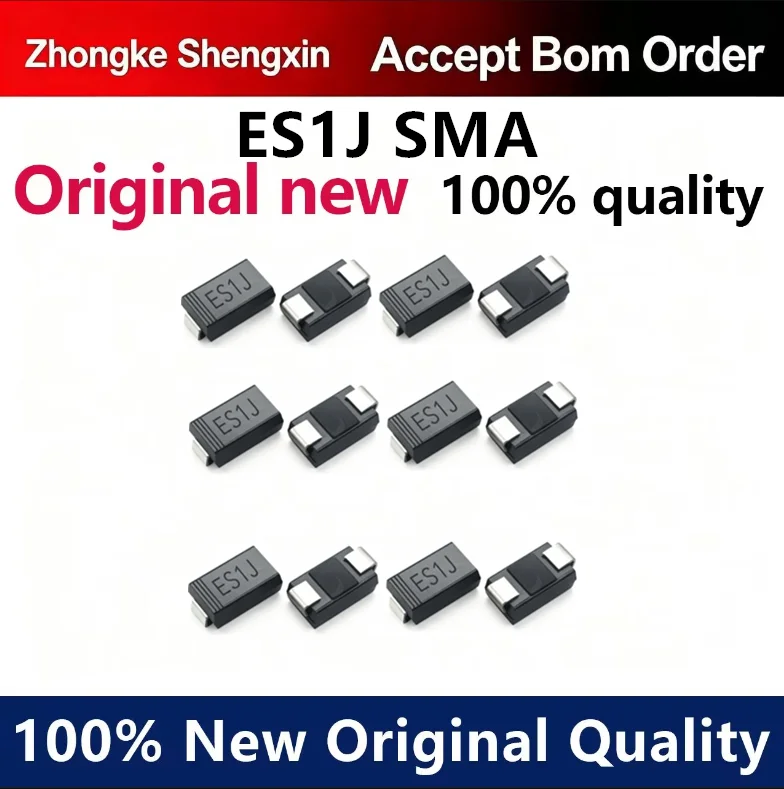 （5pcs-100pcs）ES1J SF18 1A/600V SMT SMA Fast Recovery Diode Brand New