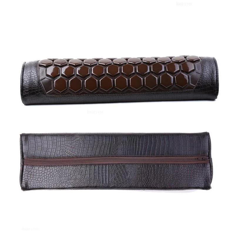 HANRIVERNatural Toermalijn Massage Nekkussen Rugtaille Ver Infrarood Therapie Cervicale Tractie Massager Gezondheidszorg Ontspanning