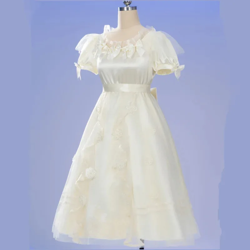 Костюм для косплея Game Identity V Memory Little Girl Eurydice, летнее белое платье принцессы, парик, женский кавайный костюм для дня рождения, 2 дюйма