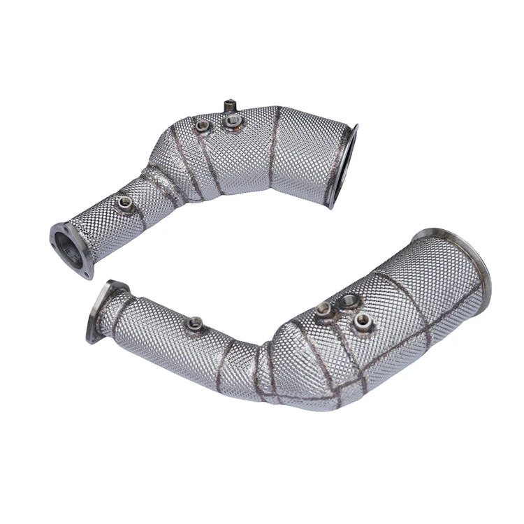 

Brand New High Performance 127mm Downpipe Auto Part For Audi RS6 RS7 C8 4.0T 2020+ New Catless Downpipes With Heat Shield