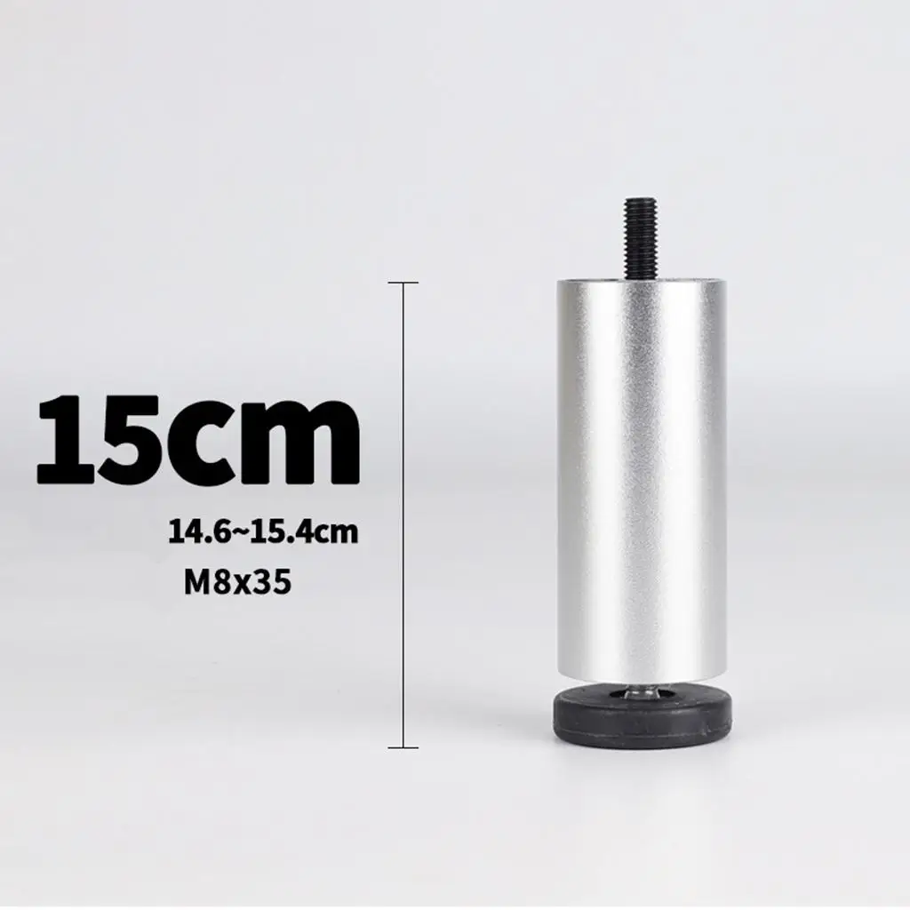 Tapered Aluminum Alloy Furniture Legs Adjustable Sofa Feet Strong Rust Free Supports for Cabinet Armchair End Table