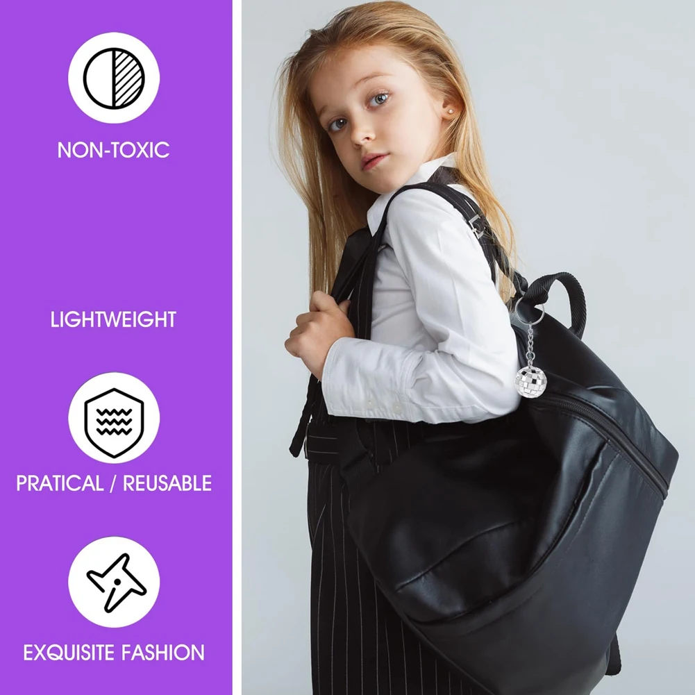 ديسكو الكرة المفاتيح، 24 قطع ديسكو الكرة حزب الحسنات المفاتيح 70S ديسكو المفاتيح الفضة مرآة الكرة المفاتيح الكرة حزب HY