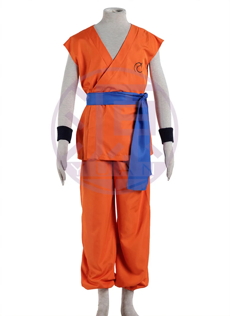 Costumes de Cosplay Anime Great Saiyaman Saga Son Goku Kakarotto 4e génération, haut Orange et pantalon, costume de fête de carnaval d'halloween