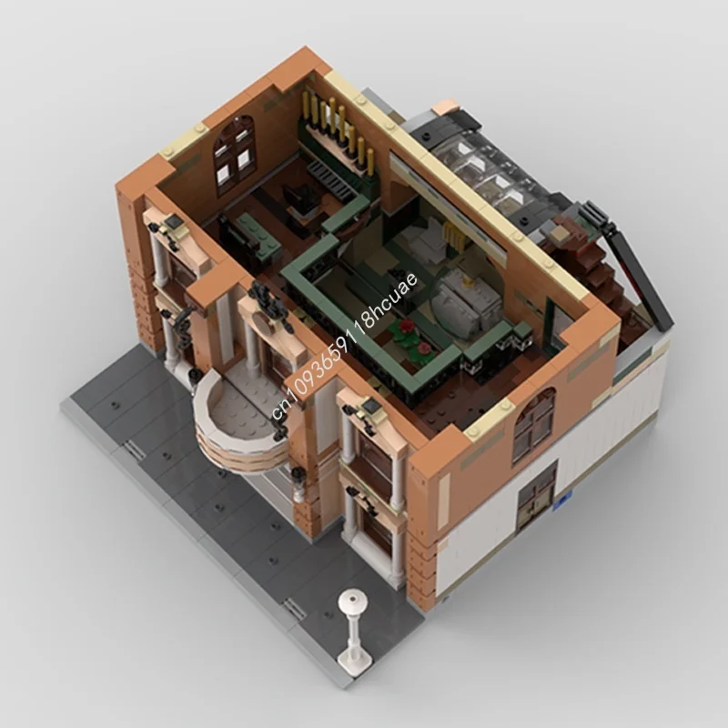 2707pcs MOC Community Church Boutique Hotel Modulared Model Building Toys Blocks DIY Christmas Gift Creative Idea Brick Birthday