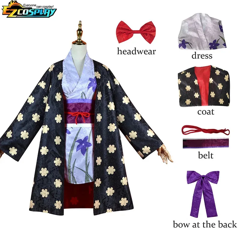 Nuevo disfraz de Cosplay de Anime Miss Allsunday Nico Robin, vestido tipo kimono para mujer, traje con peluca, traje de Carnaval de Halloween, 2025 ★ ★ ★   jj.