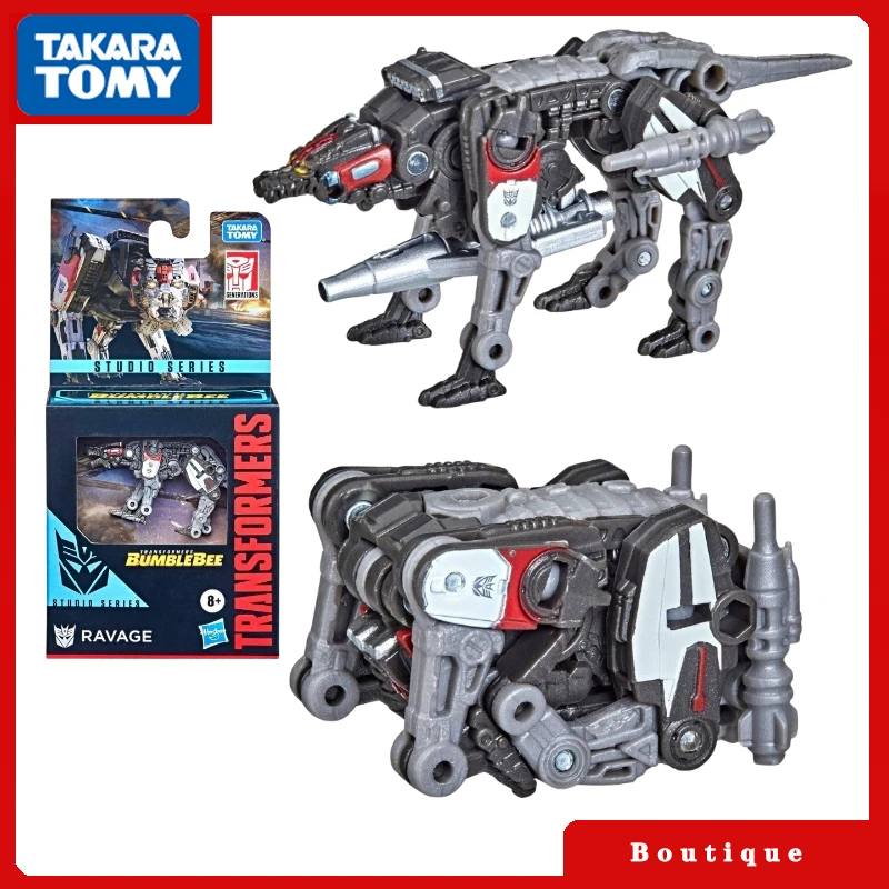 InStock Transformers Toys Movie Studio Series Core Class Ravage Action Figures Aniime Car Kids Gifts Classic Hobbies Collectible