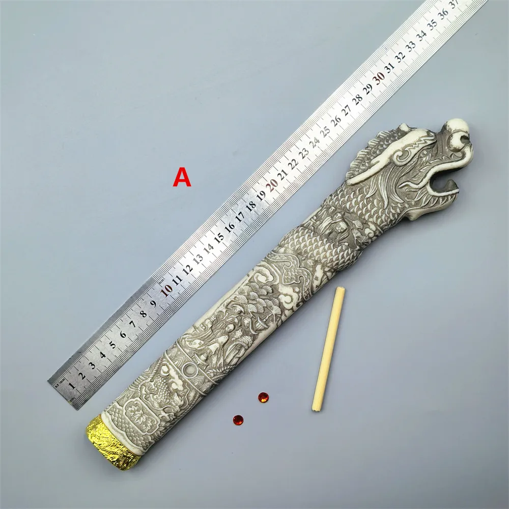 Different Carved Colorfully Open Dragon Tsuka Handle Fuchi Fittings For Japaness Samurai Katana Sword Hilt Accessories