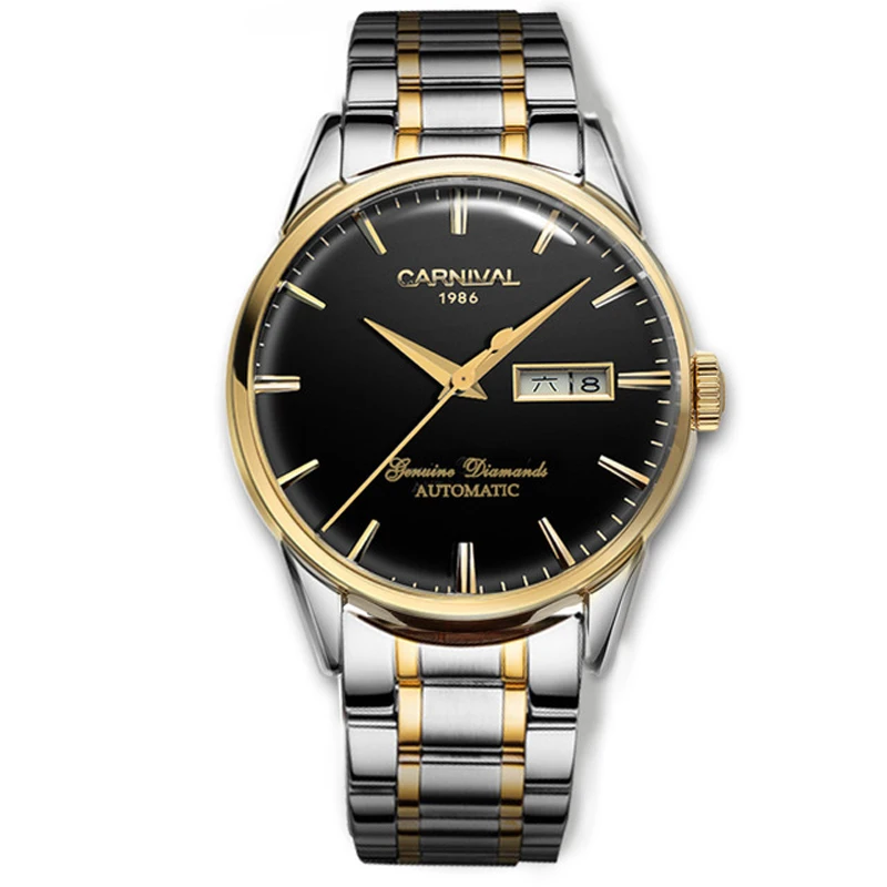 Switzerland CARNIVAL Brand Luxury Automatic Mechanical Men's