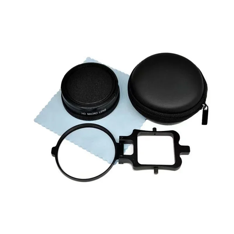 Fhx-25a Filter close up +16 Macro+Lens Protector Cap +52mm Adapter Ring Filtors for Hero 5 6 7 BLACK Waterproof Case Accessorie