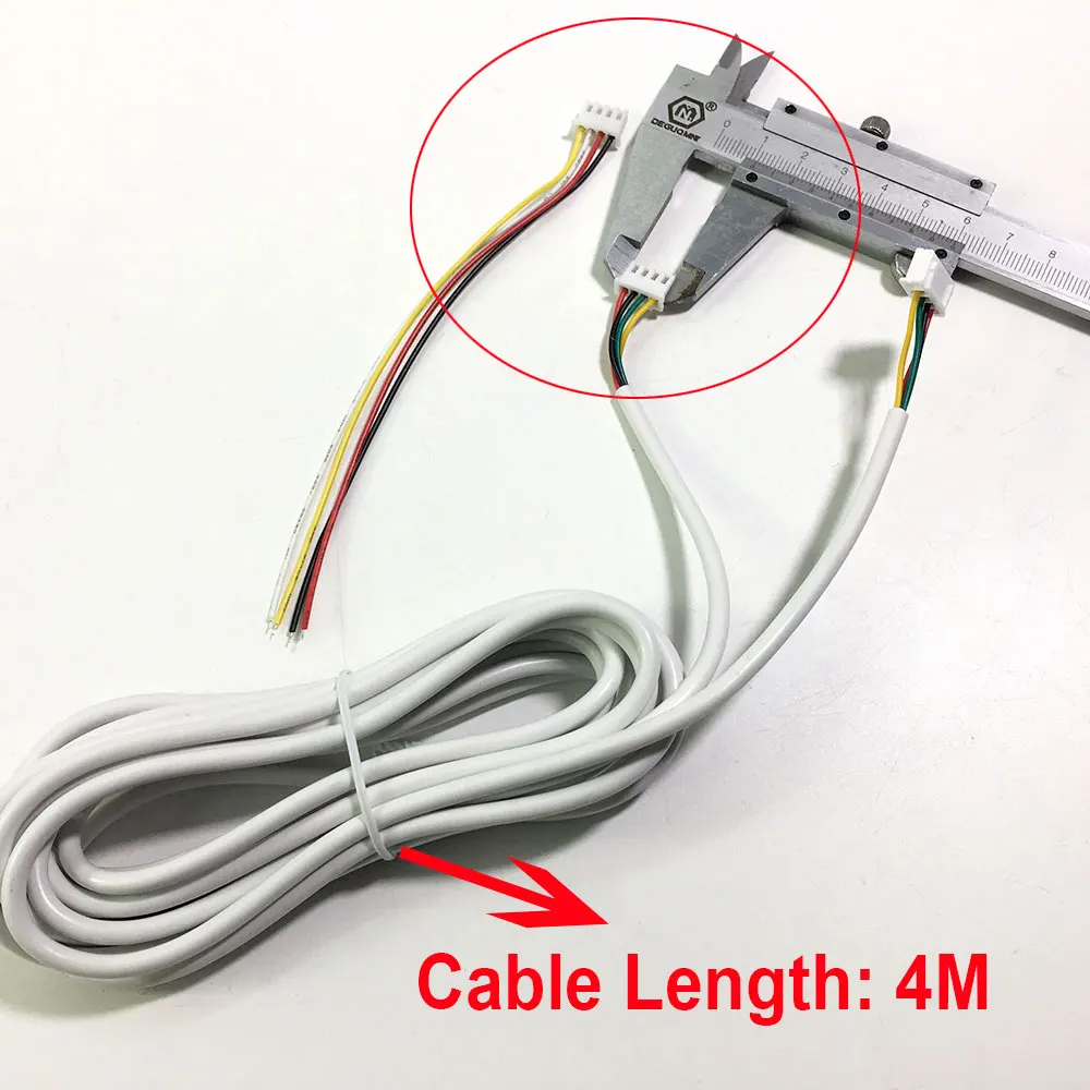 Línea de cobre de 4 cables para videoportero, videoportero en color, timbre, Cable de intercomunicación con cable