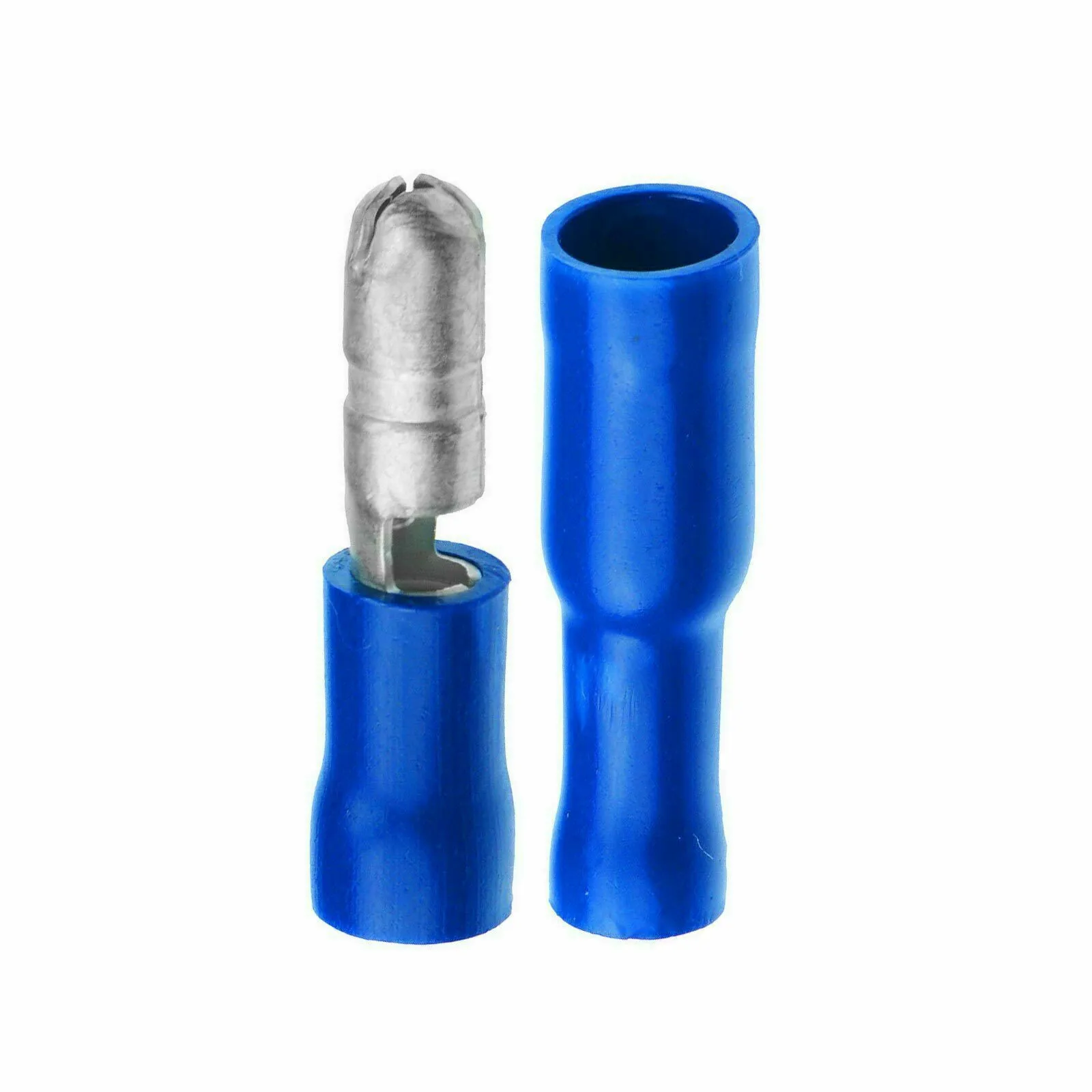 Blue Electrical Wire Connectors Fully Insulated and Suitable for Automotive and Marine Applications Pack of 50