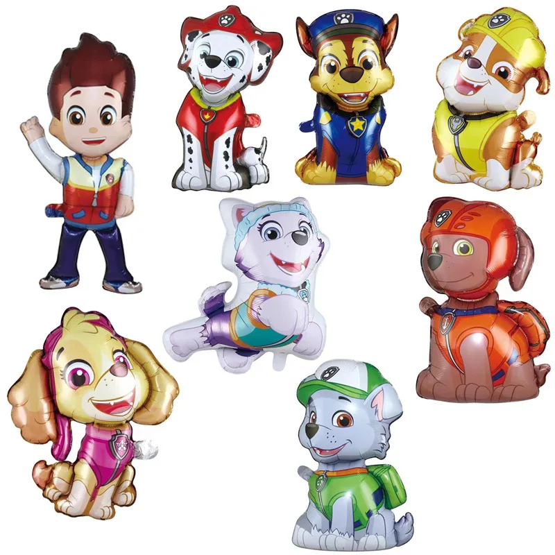 8 stücke Paw Patrol Themen Ballon Party Dekoration Lieferungen Rettungs Hund Chase Schutt Aluminium Folie Ballon Kinder Geburtstag Geschenke – Detail 2