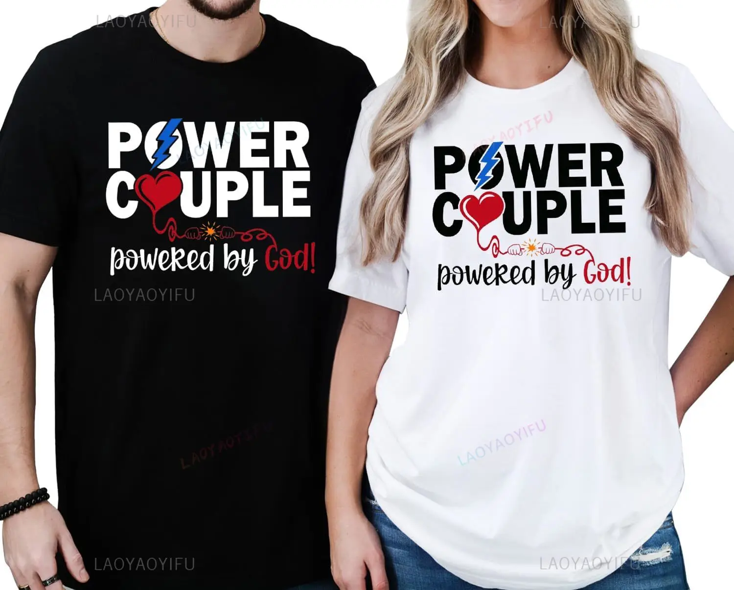 

Favorite Partner Combination Love Couple Tshirt Couple T-shirt Customized Short-sleeved Clothing High Quality Pure Cotton Tops