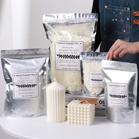 500g/1kg Natural Soy Wax Flake DIY Candle Making Supplies Scented Candle Raw Material Smokeless Candles Wicks Making Crafts