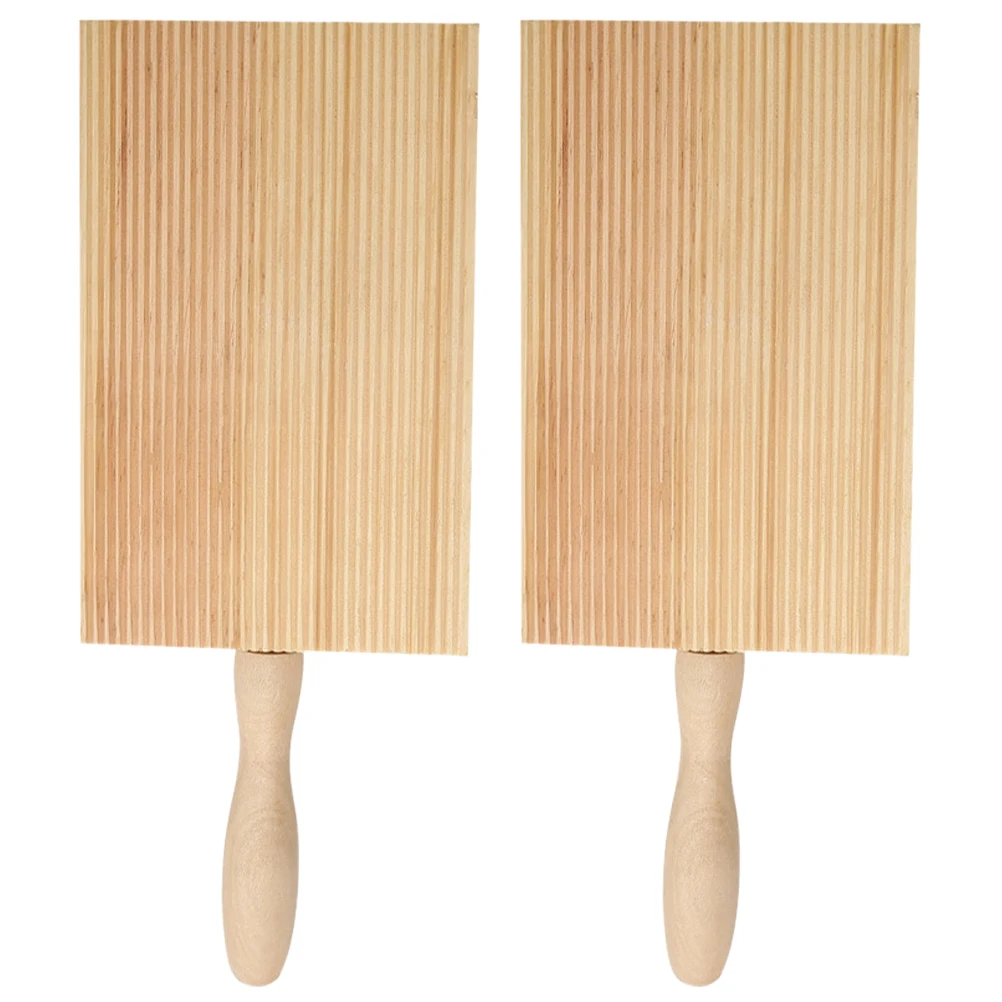 

2pcs Wood Gnocchi Making Boards Pasta Board Kitchen Tools Use Shape Pasta Texture Sauce Cavatelli Maker Kneading