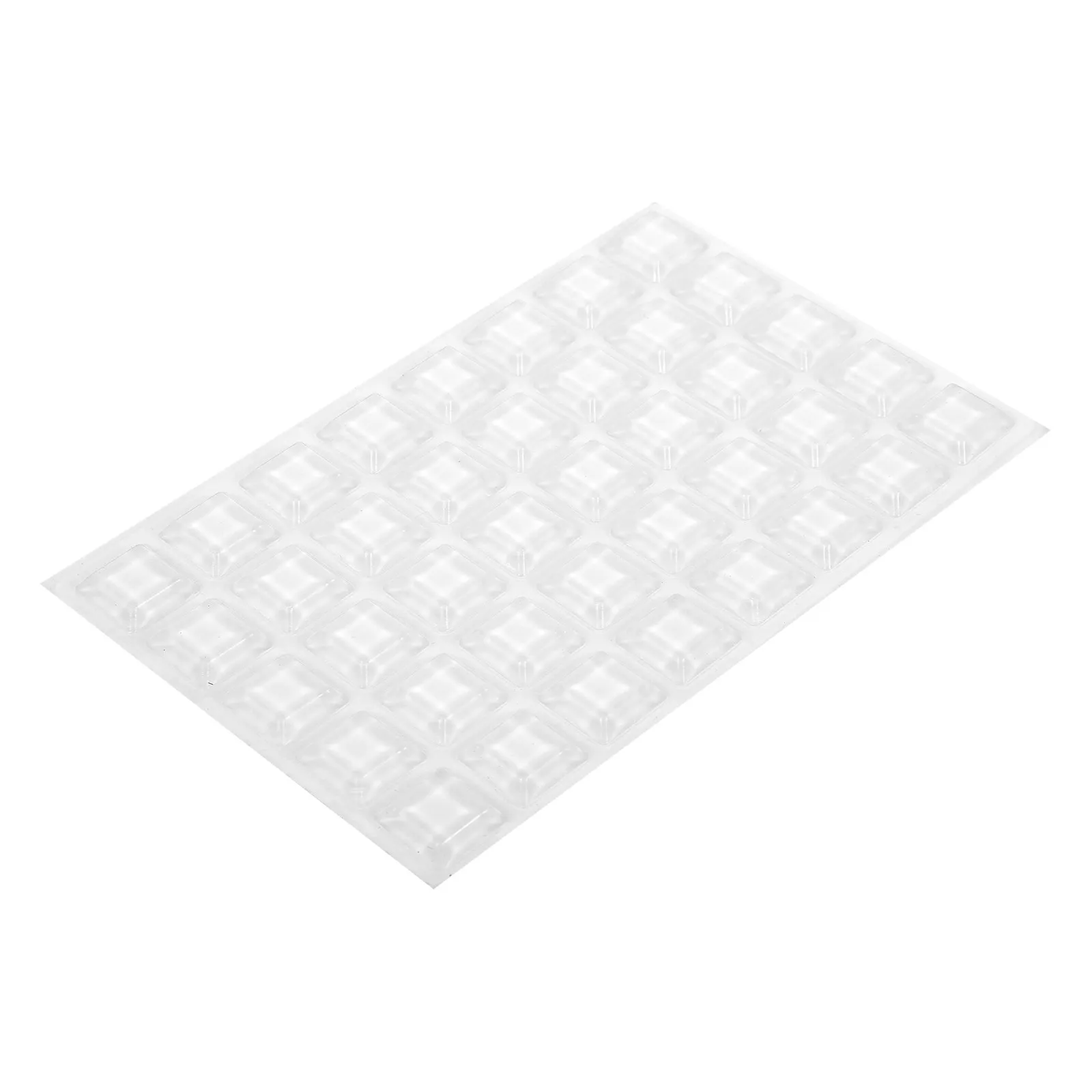 1Sheet Clear Silicone Wall Protector Bumper Pad Self-Adhesive Door Knob Stopper for Cabinets Drawers Furniture Anti-Collision