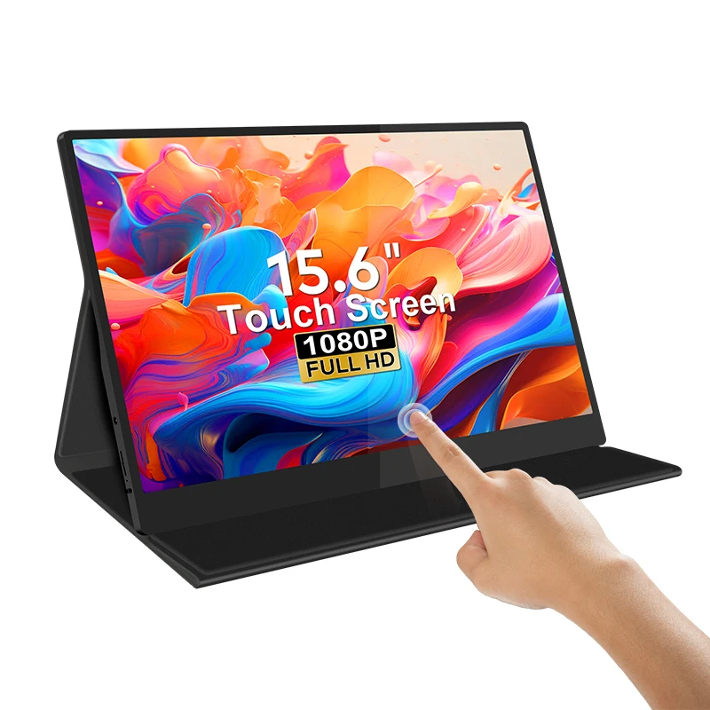 

Сенсорный экран 15,6-дюймовый удлинитель, портативный монитор, размещенный на столе, поддержка игр PS4, Xbox ONE, Switch, мобильного телефона NS