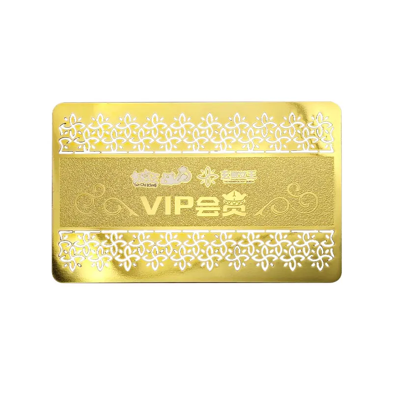 custom.Laser Cut Engraved Stainless Steel Metal Business Card