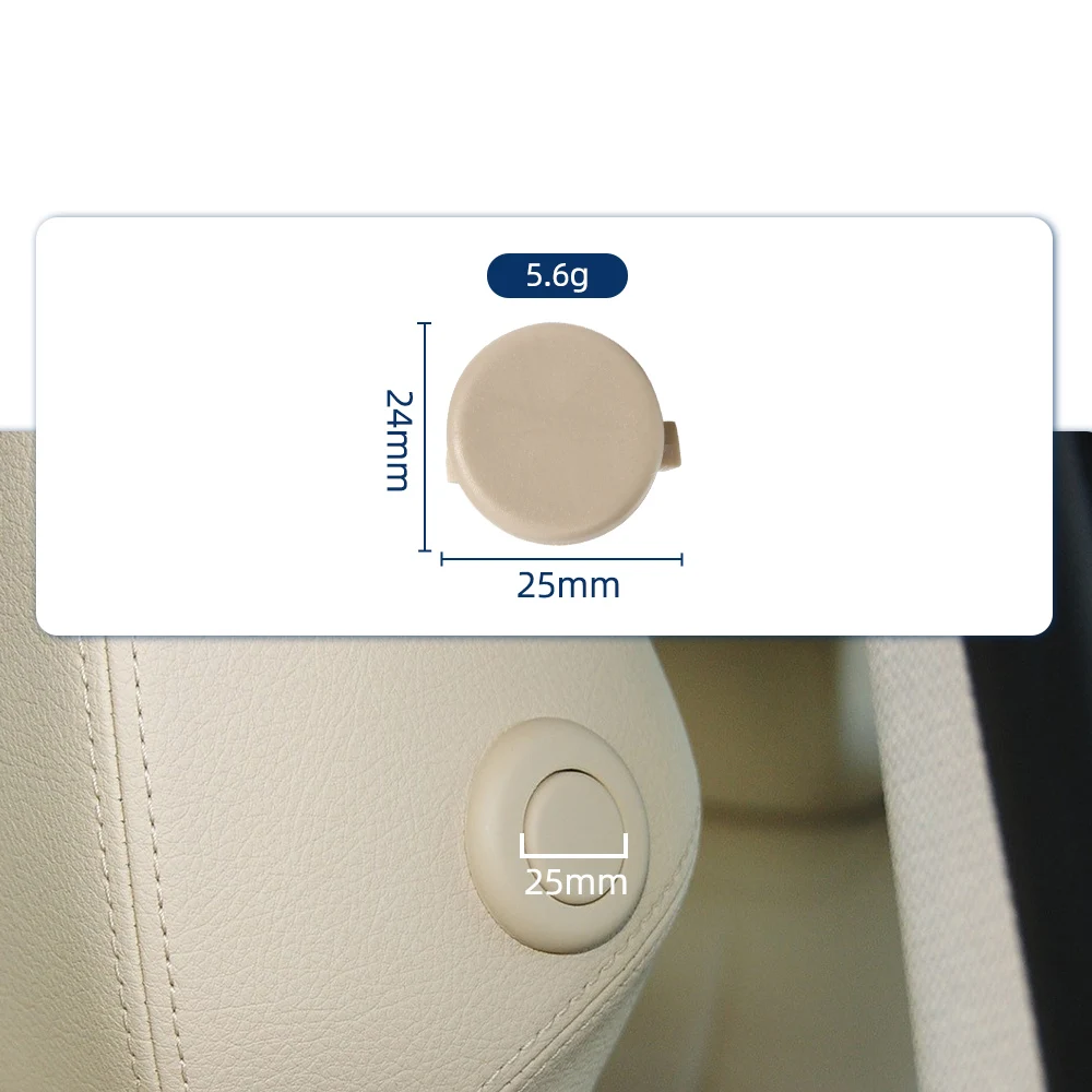 

Car Rear Seat Headrest Button Adjustment Switch 52107362622 For BMW 3 Series F30 2012-2019 Black Beige