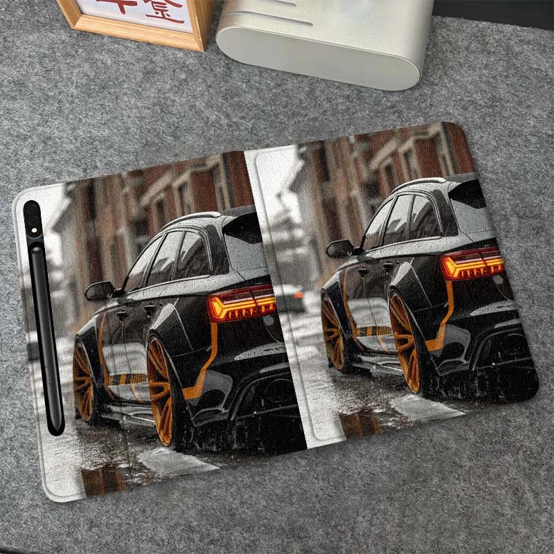 

Rear Car Rain Night Tablet Case For Samsung Galaxy Tab S6 S8 S9 S10 Lite FE 10.4 11 Inch 2022 2024
