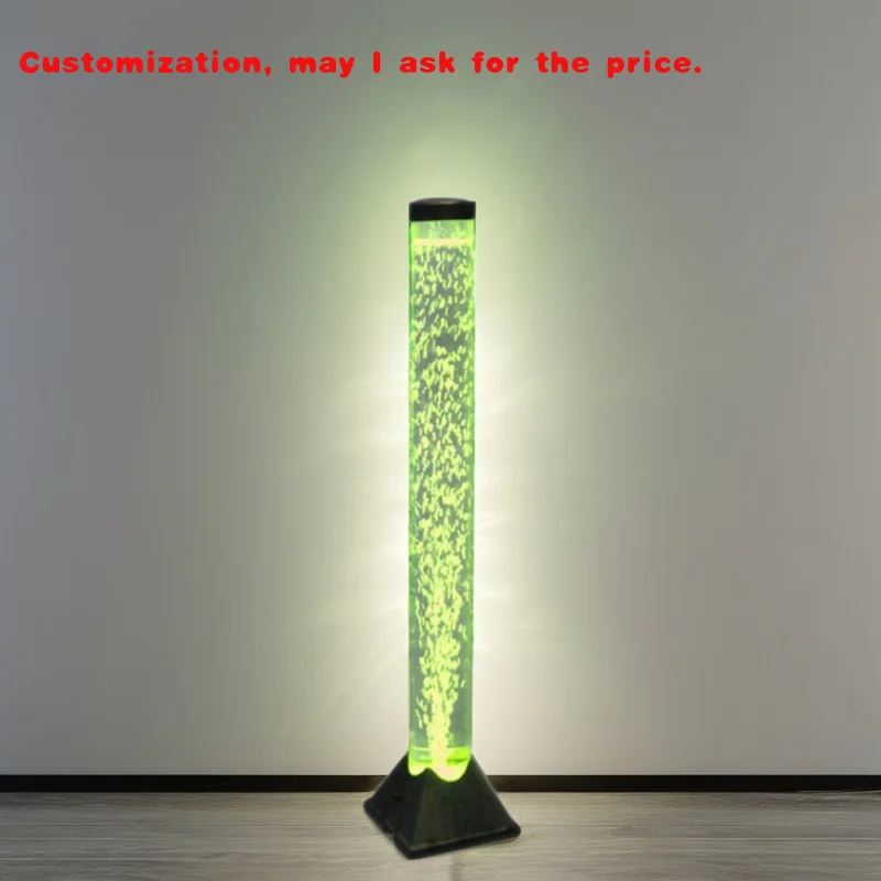 

custom.Home Decoration Home Lobby Decoration High Quality Acrylic Column Induction Bubble Tube Light