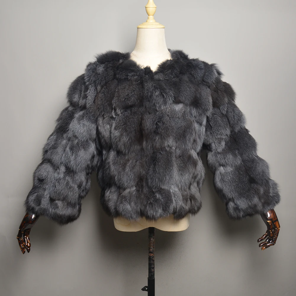 New Style 2024 Real Fur Coat 100% Natural Fur Jacket Female Winter Warm Leather Fox Fur Coat High Quality Fur Vest