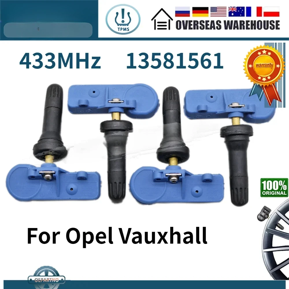 

TPMS Tyre Pressure Monitoring System FOR 2014-2019 Opel Corsa E Adam Vauxhall Chevrolet 433MHz TIRE SENSOR 13581561