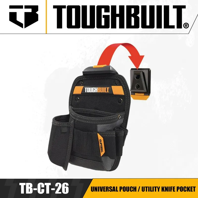 

TOUGHBUILT TB-CT-26 Universal Pouch / Utility Knife Pocket Multi-functional Portable Sturdy and Durable Storage Toolkit