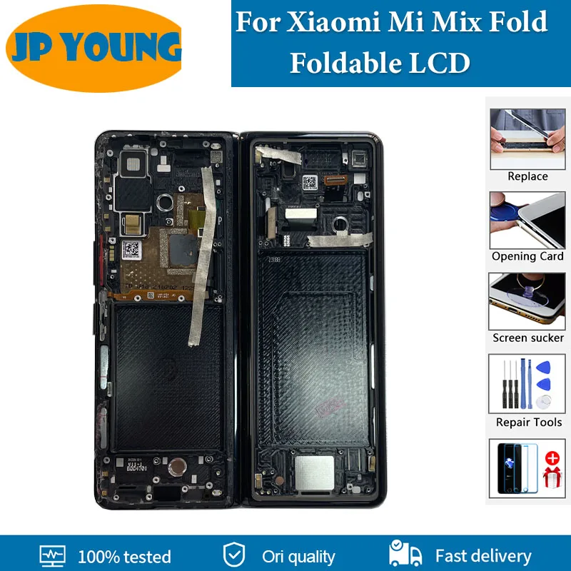 AMOLED For Xiaomi Mi Mix Fold LCD Display Touch Panel Screen Digitizer replacement For Xiaomi mi mix fold Main Screen