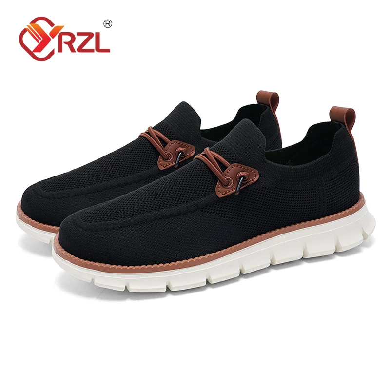 

YRZL Mesh Loafers Mens Casual Sneakers Lightweight Breathable Slip on Shoes Big Size 39-48 Comfortable Walking Shoes for Men