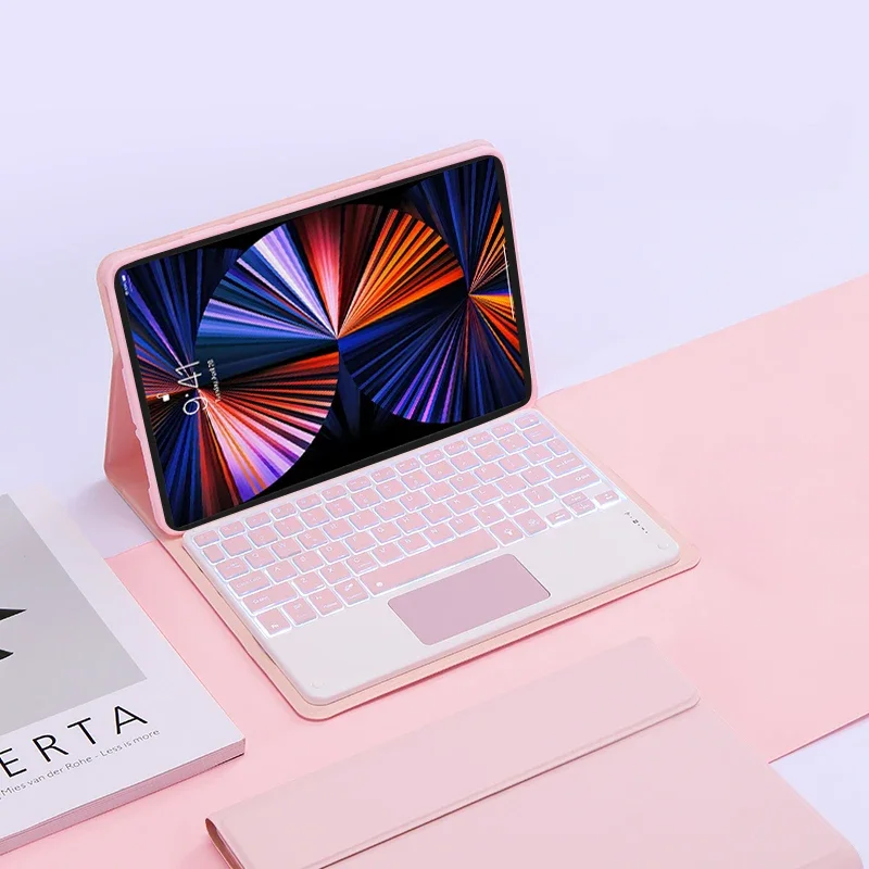 

Чехол-клавиатура с подсветкой и тачпадом для планшета Huawei MatePad SE 11 дюймов 2024 AGS6-W00, чехол-клавиатура для MatePad SE 11" 2024