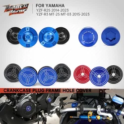 For Yamaha YZF-R25 YZF-R3 YZF R25 R3 MT-03 MT-25 MT03 MT25 Frame Hole / Engine Crankcase / Front Fork Top Cover Plug Cap 14-2023