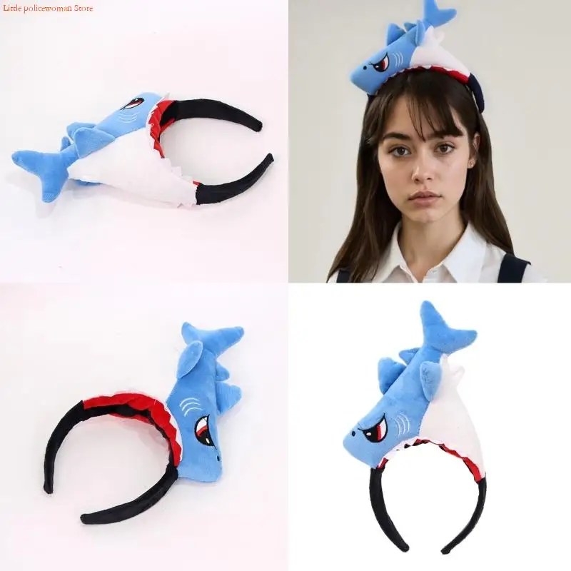 F92d مرنة القرش الرأس لحفلات تحت عنوان الحدث لينة قابلة للتعديل الشعر ملحق الأزياء زخرفة الشعر